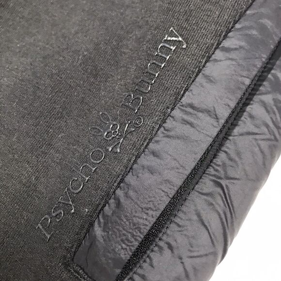 PSYCHO BUNNY Rory City Jogger Softshell Sweatpant Men Med (5) Black Neon Green - Picture 8 of 16